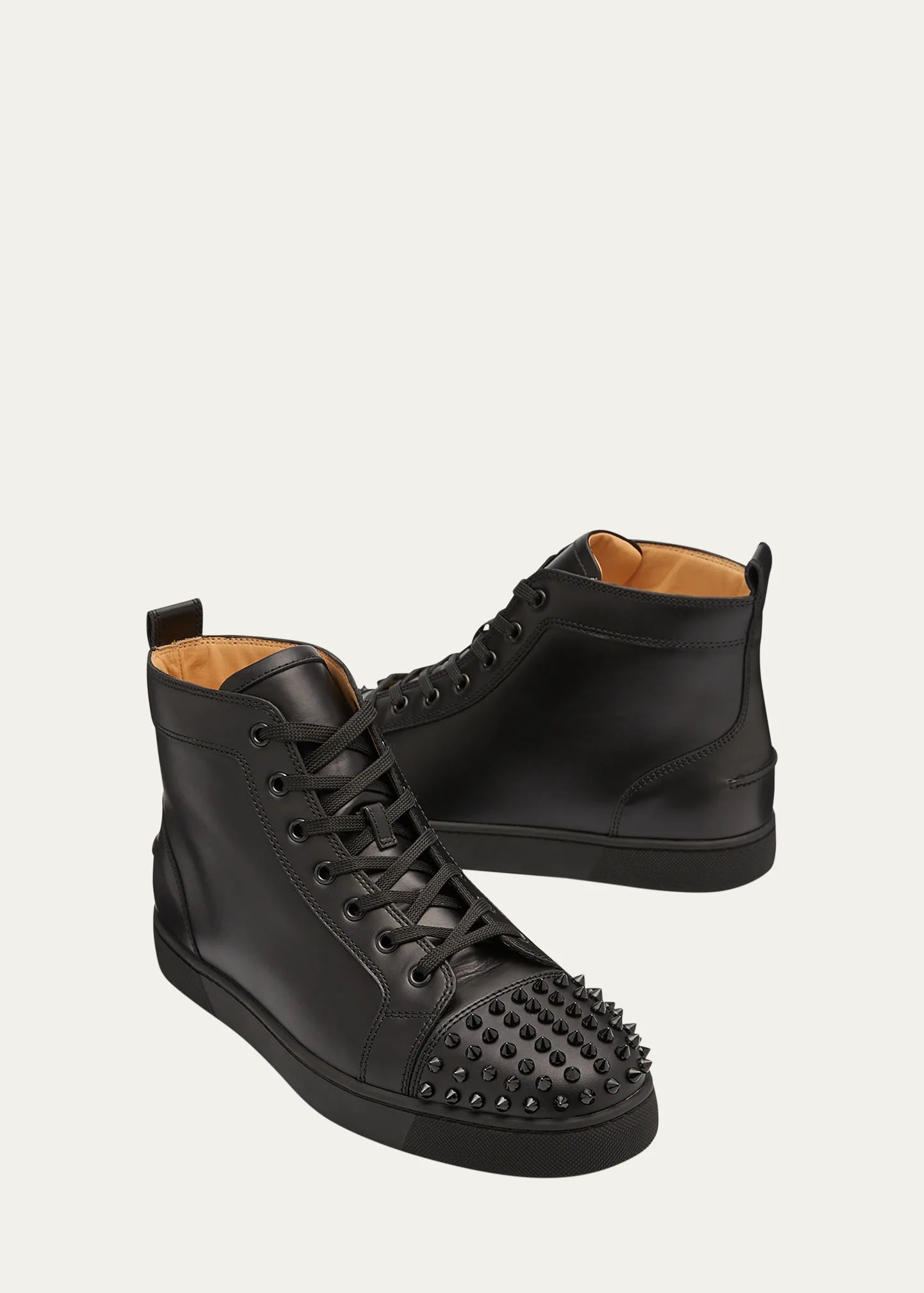 Christian Louboutin Men's Lou Spikes High-Top Sneakers Size 42EU / 9M