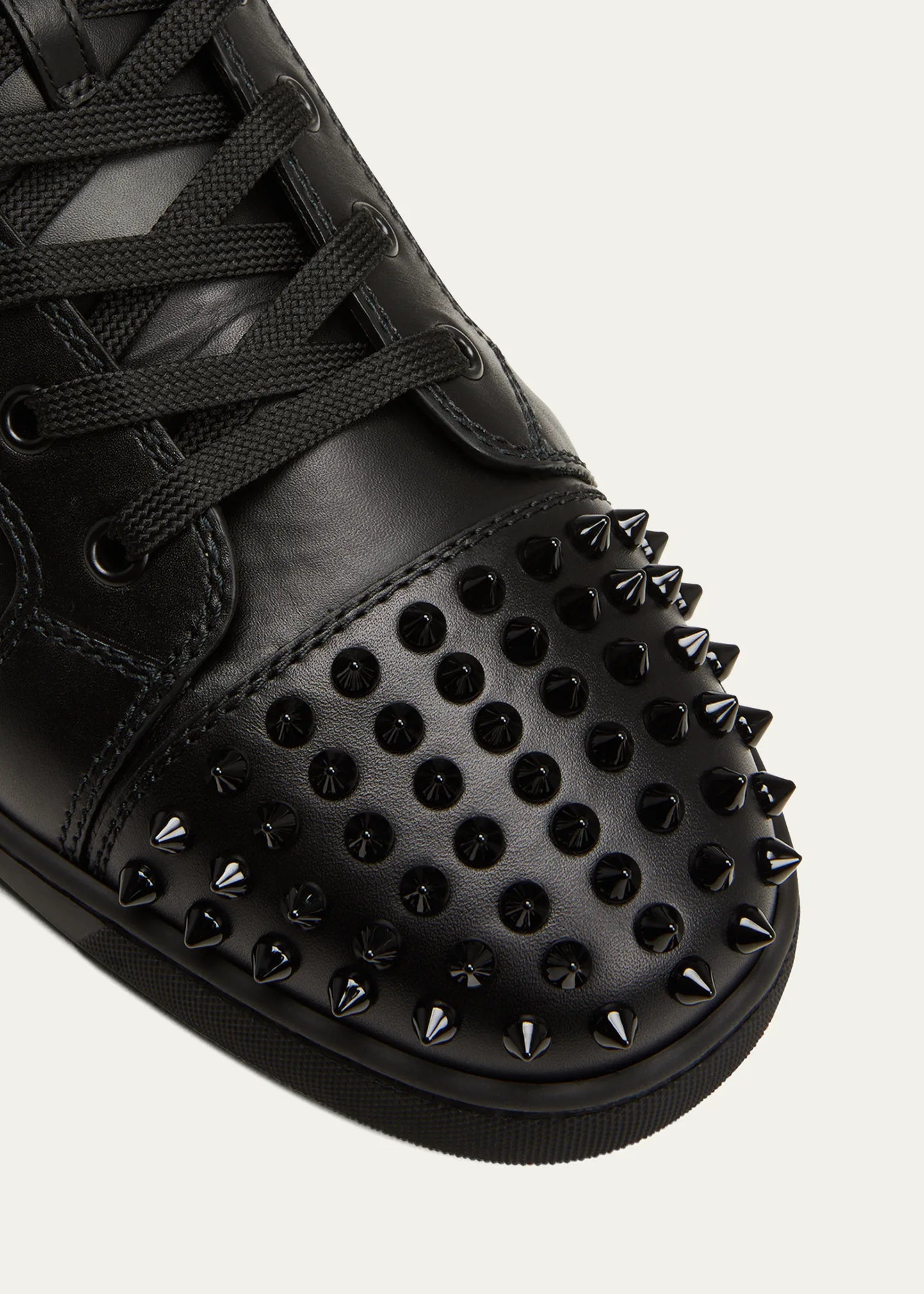 Christian Louboutin Men's Lou Spikes High-Top Sneakers Size 42EU / 9M