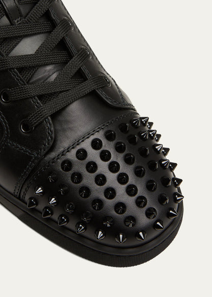 Christian Louboutin Men's Lou Spikes High-Top Sneakers Size 42EU / 9M