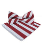 Vittorio Farina Men's Striped Satin Bow Tie & Pocket Square in Gift Box