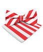 Vittorio Farina Men's Striped Satin Bow Tie & Pocket Square in Gift Box
