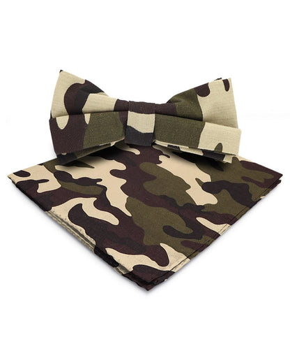 Vittorio Farina Men's Kente Satin Bow Tie & Pocket Square in Gift Box