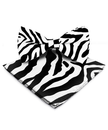Vittorio Farina Men's Kente Satin Bow Tie & Pocket Square in Gift Box