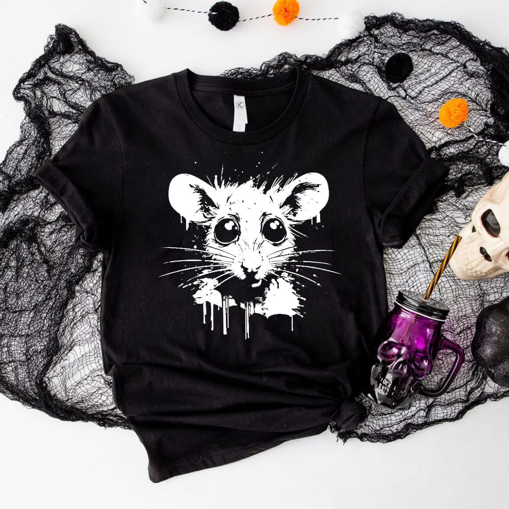 Big Eyes Cute Mouse Short Sleeve T-shirt