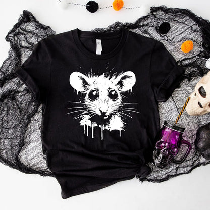 Big Eyes Cute Mouse Short Sleeve T-shirt