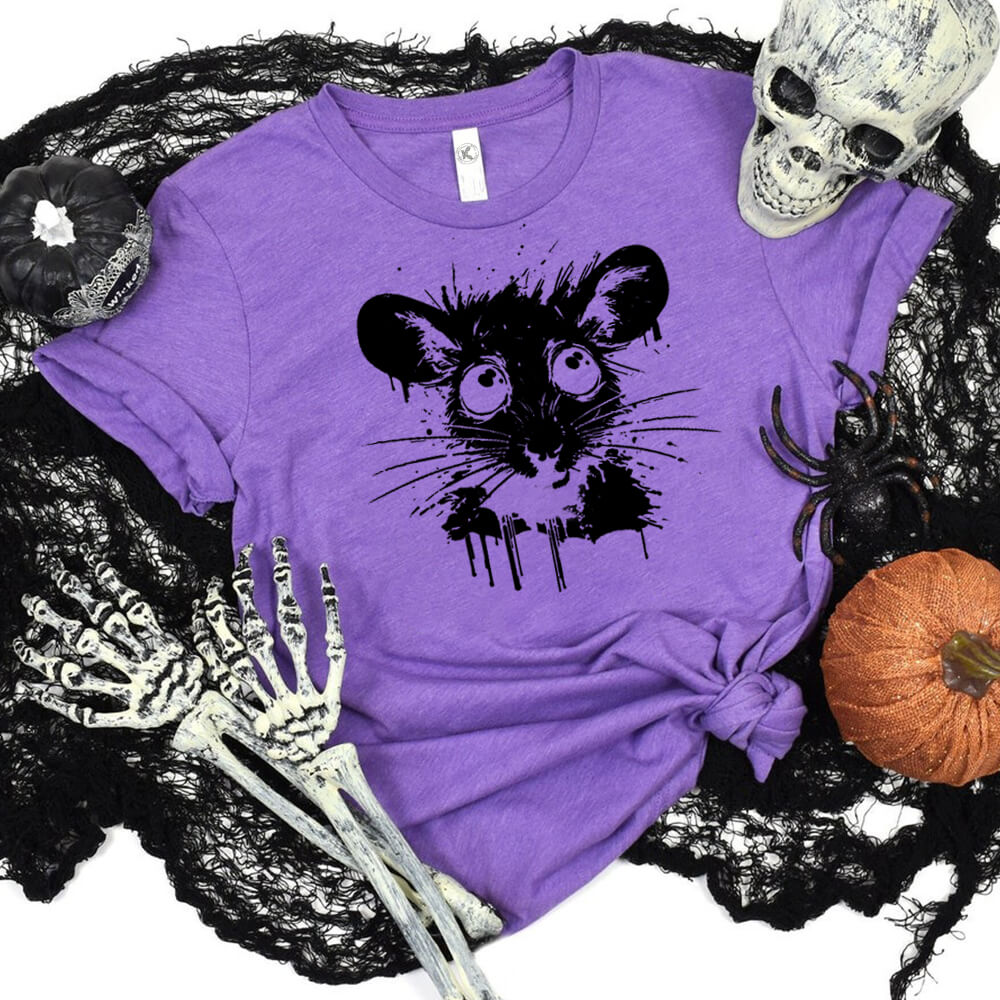 Big Eyes Cute Mouse Short Sleeve T-shirt
