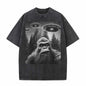 Bigfoot Sasquatch Alien UFO Print T-shirt
