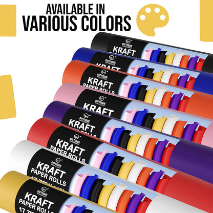 17.75" x 110' Kraft Paper Roll | Black