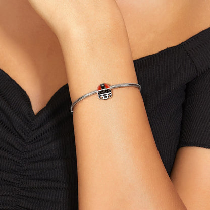 Black Skull and Helmet Gothic DIY Charm