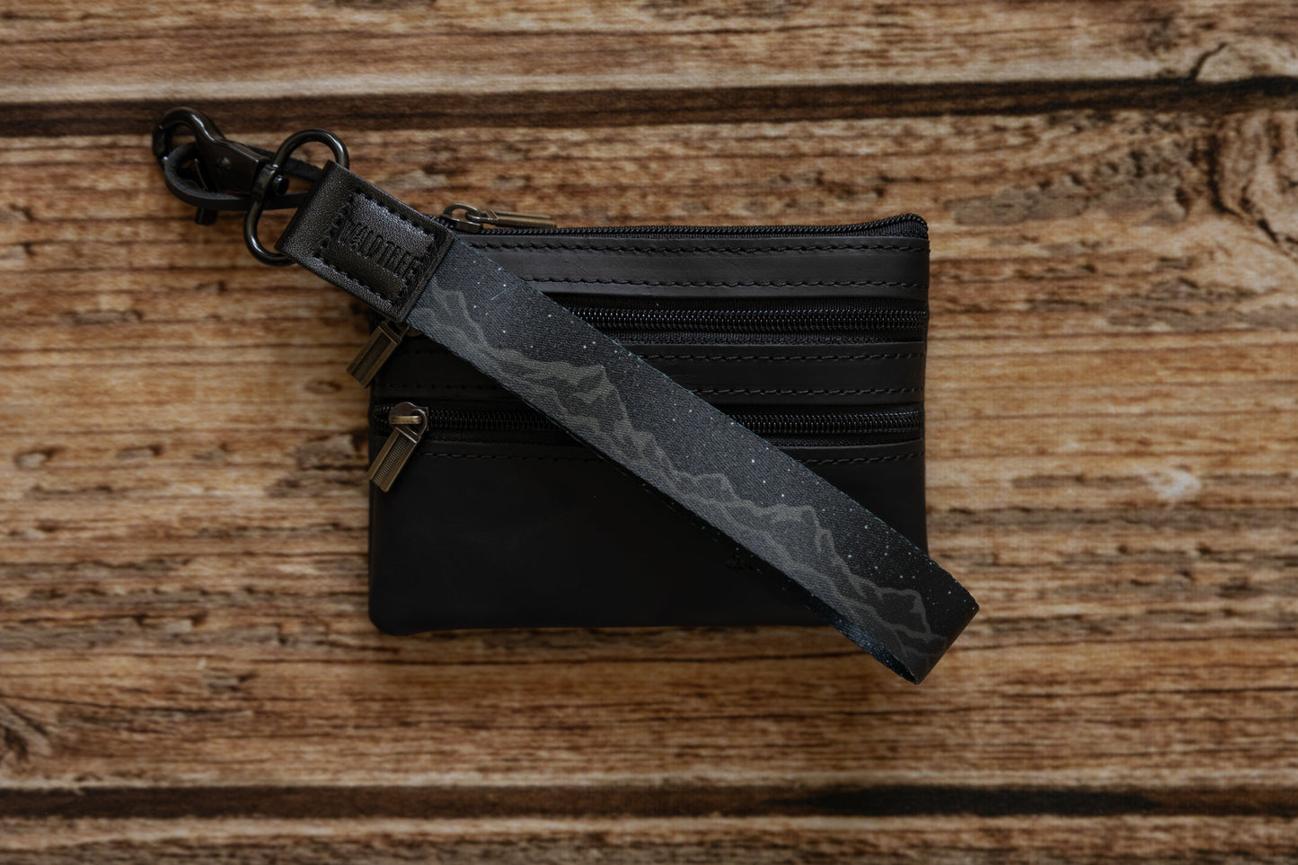Midnight Mountain Wristlet Keychain