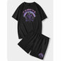 Black Death Short Sleeve T-shirt and Shorts Set