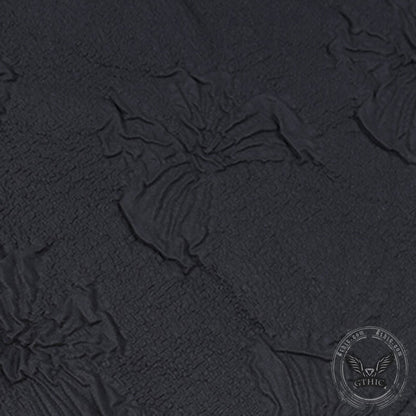 Black Goth Rose Polyester Party Dress