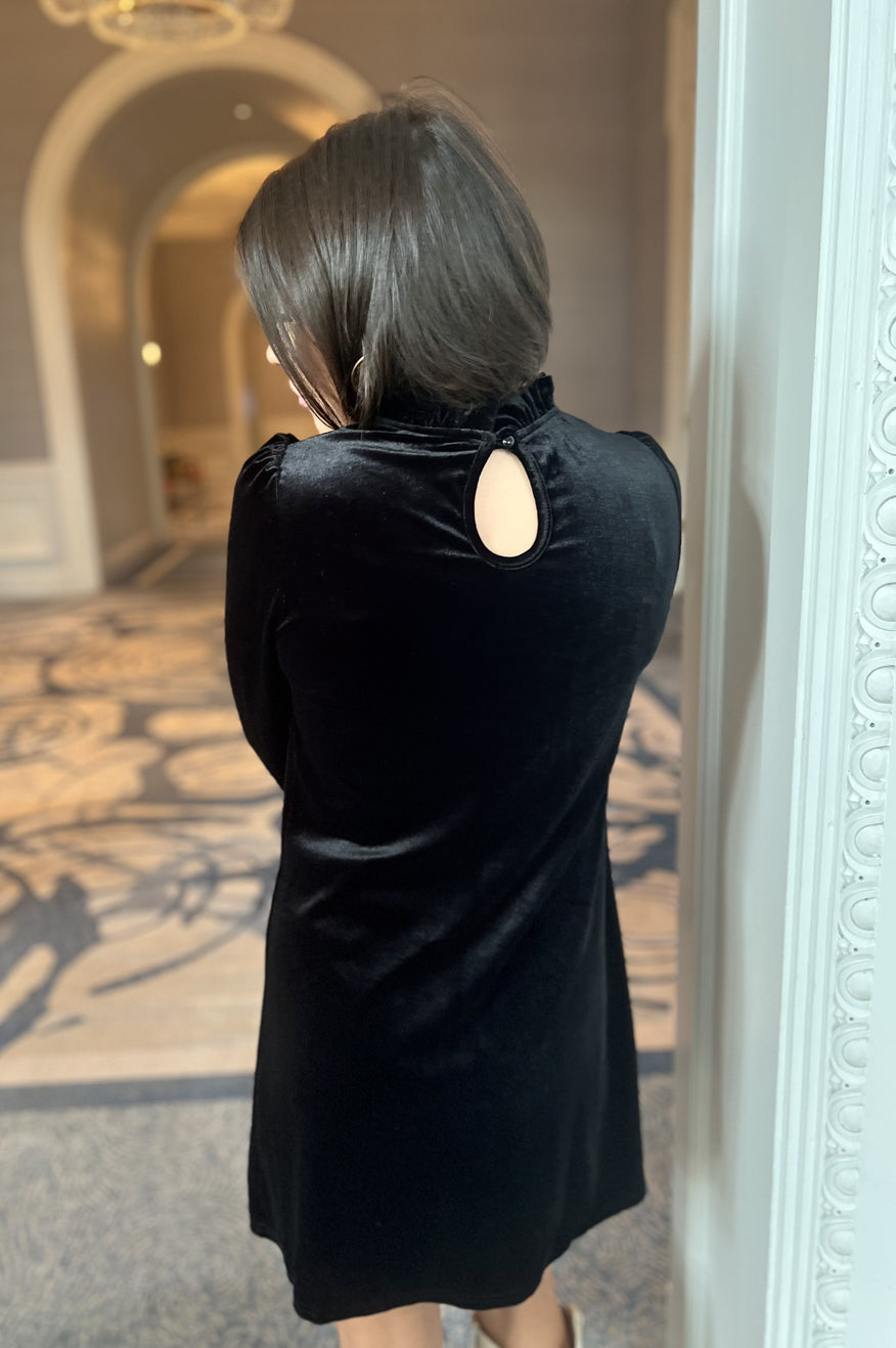 Black Velvet Party Dress