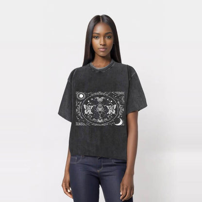 Butterfly Skull Universe Gothic T-shirt