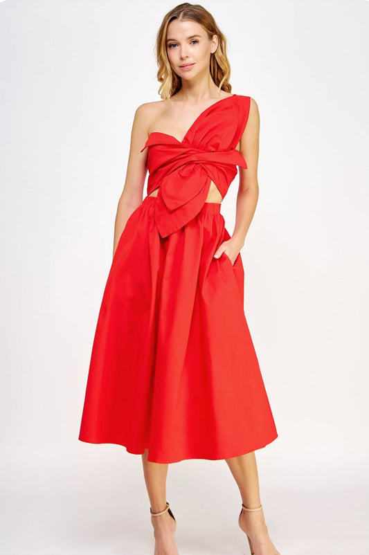 Knotted Bow Dress in color options