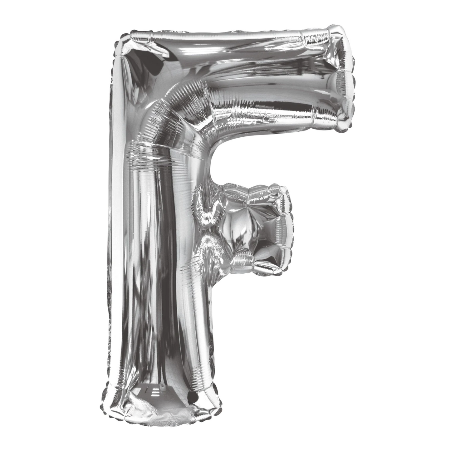 34 In. Silver Letter F Balloon