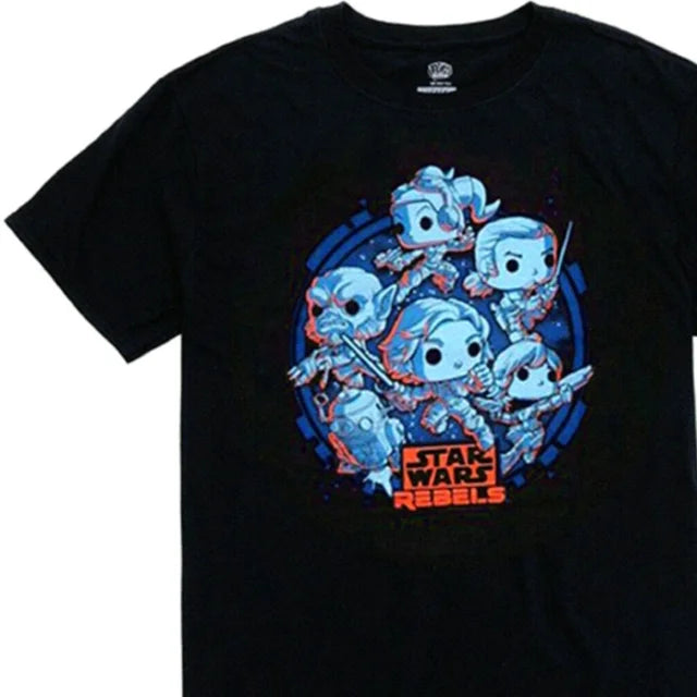 Funko Pop! Star Wars Rebels Men's Black T-Shirt - (XL)