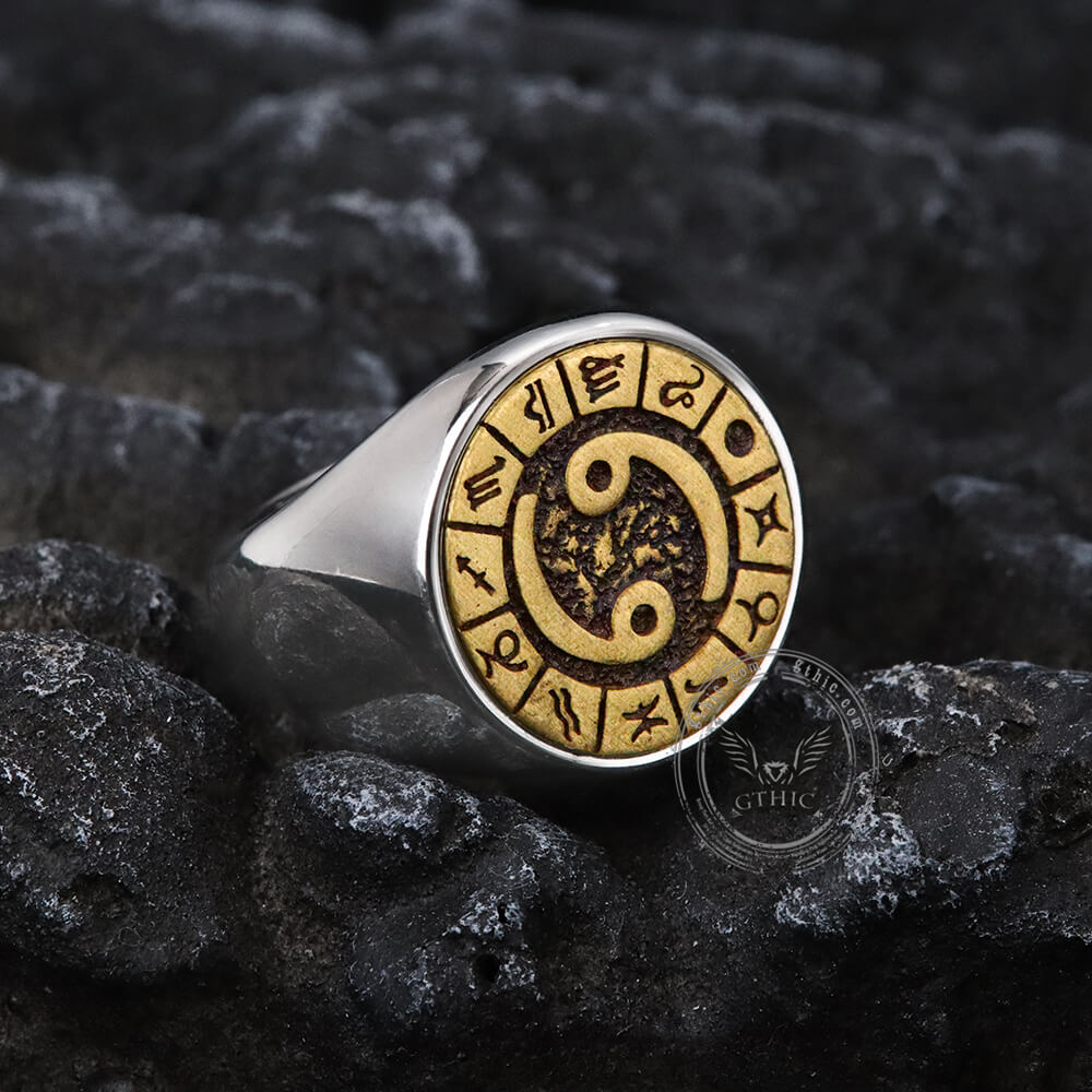 Cancer Stainless Steel Ring