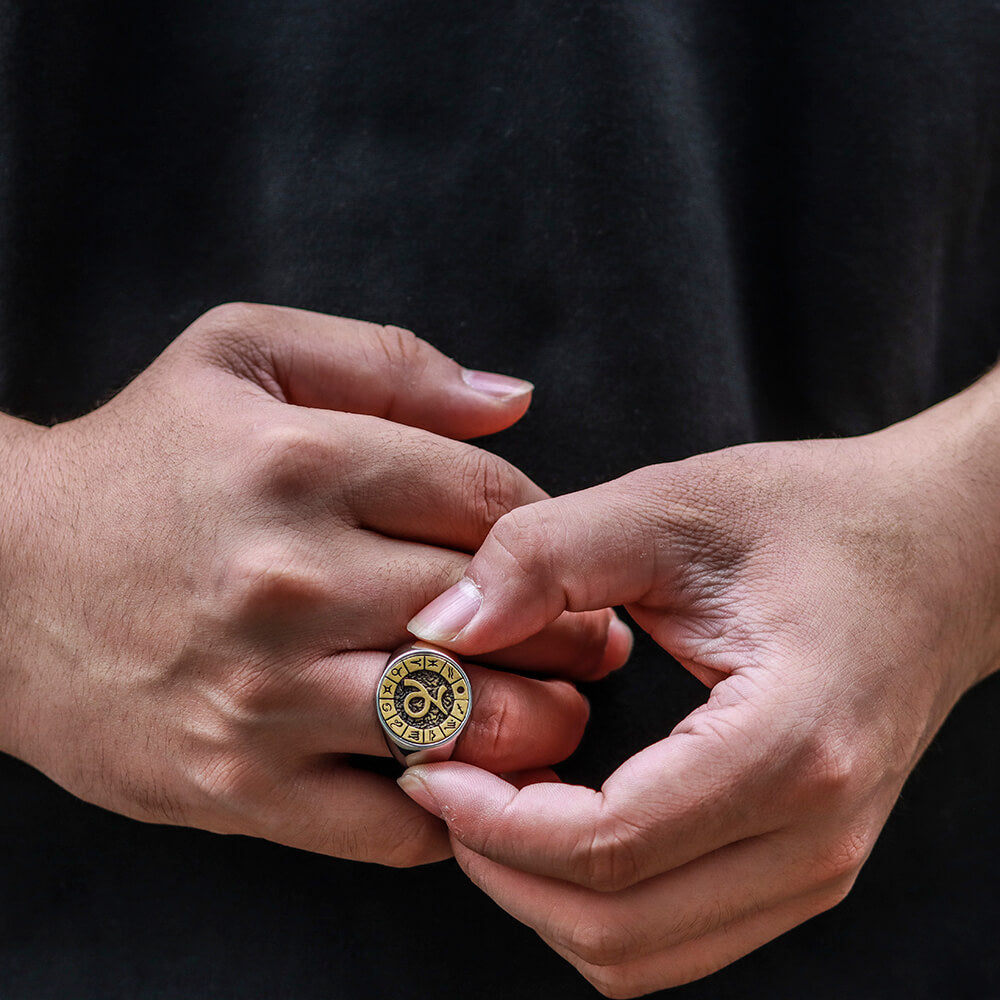 Capricorn Stainless Steel Ring