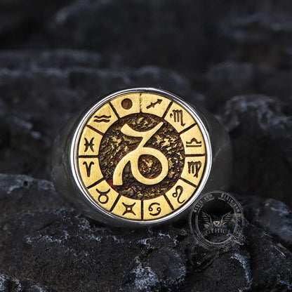 Capricorn Stainless Steel Ring