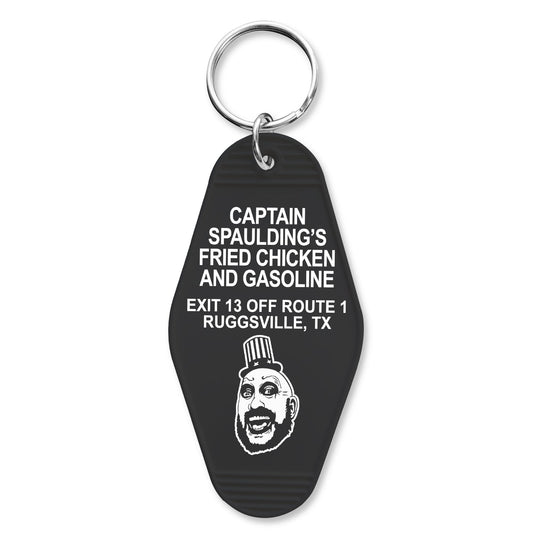 Captain Spaulding's Fried Chicken and Gasoline Keychain