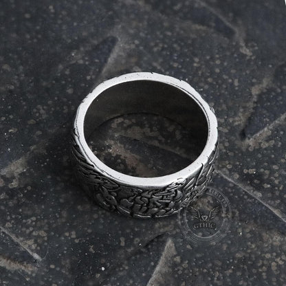 Cat In Flowers Alloy Ring
