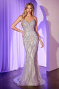 Pearl & Crystal Strapless Fitted Dress