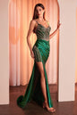 Soft Satin Fitted Dress With Crystal Embellished Details