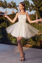 Layered Tulle A-Line Short Dress