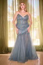 Strapless Beaded Mermaid Dress