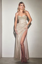 Glitter Corset Cowl Gown
