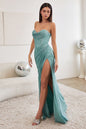 Glitter Corset Cowl Gown
