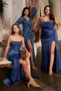 Soft Satin Strapless Dress