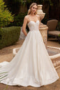 Glitter Bodice Wedding Ball Gown
