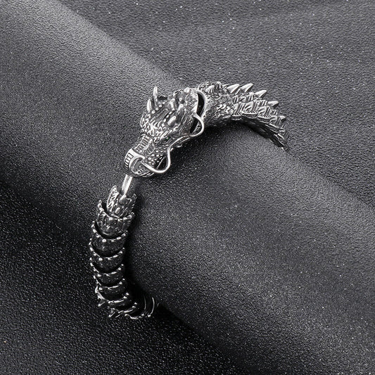 Chinese Dragon Stainless Steel Animal Bracelet