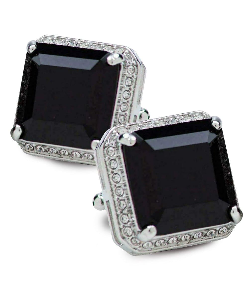 Vittorio Vico Large Big Square Crystal Colorstone Cufflinks: CL 70XX Series