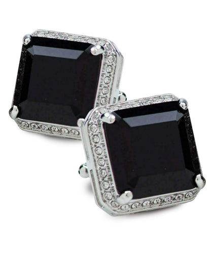 Vittorio Vico Large Big Square Crystal Colorstone Cufflinks: CL 70XX Series