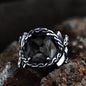 Classic Cross Knot Stainless Steel CZ Ring