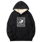 Multicolor Crows Before Bros Warm Fleece Sherpa Lined Hoodie
