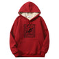 Multicolor Crows Before Bros Warm Fleece Sherpa Lined Hoodie