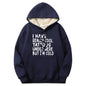 Multicolor I Have Really Cool Tattoos Crew Collar Fleece Hoodie