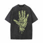Computer Circuit Board Hand Vintage Washed T-shirt
