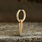 Conical Drop Stainless Steel Hoop Earrings
