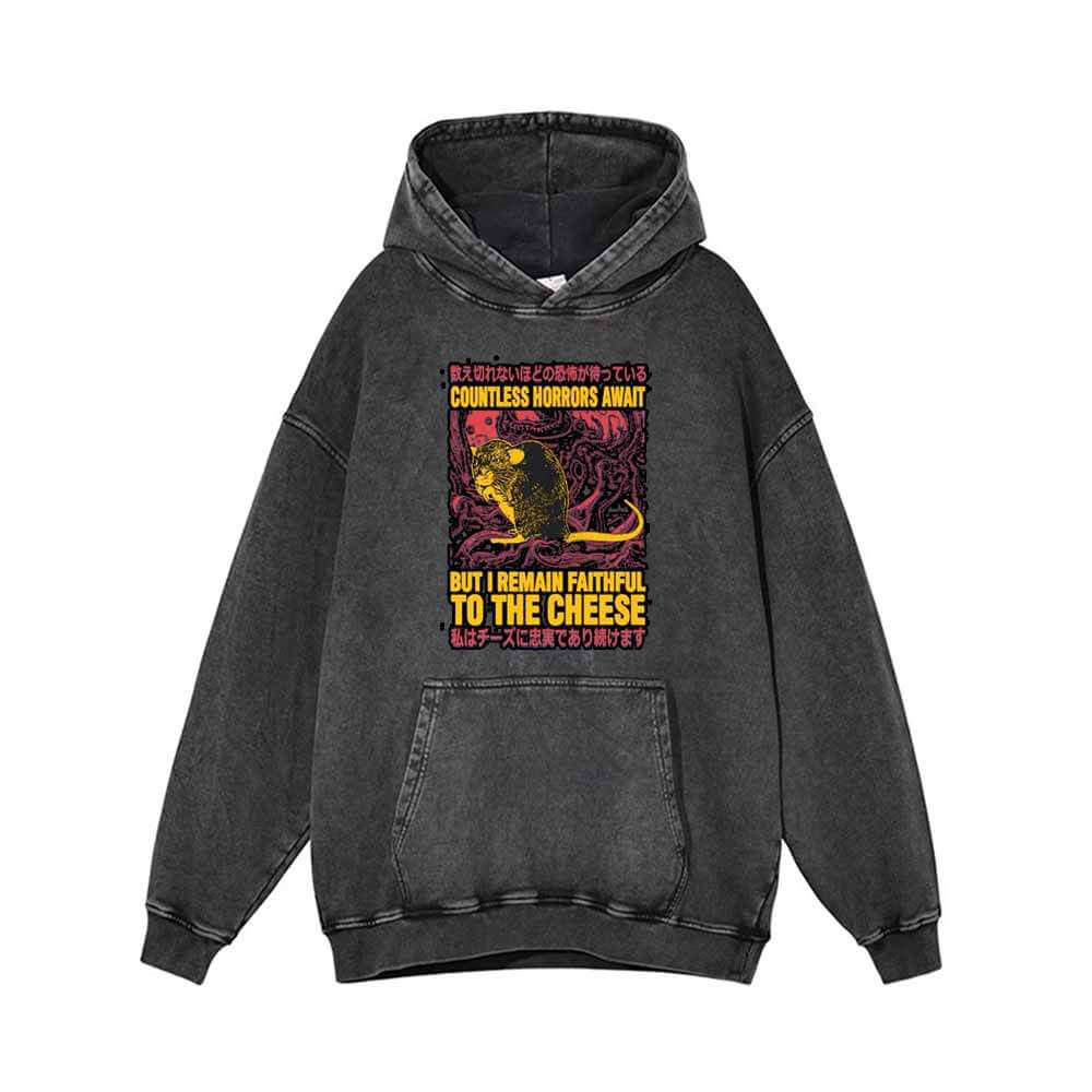 Countless Horrors Await Vintage Washed Hoodie