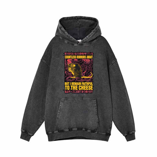 Countless Horrors Await Vintage Washed Hoodie