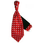 Vittorio Farina Men's Pretied Navy and White Dot Polka Dot Cravat & Pocket Square
