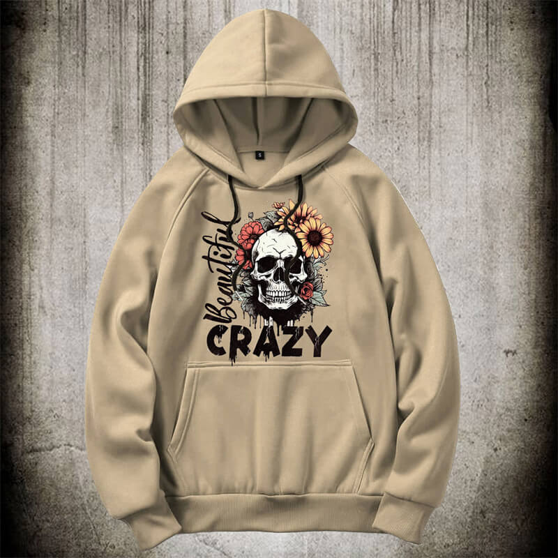 Crazy Flower Sugar Skull Hoodie