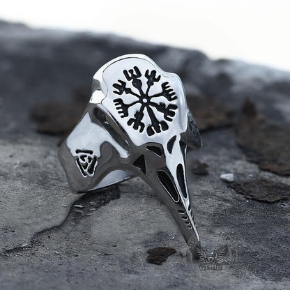Raven Beak Stainless Steel Viking Ring