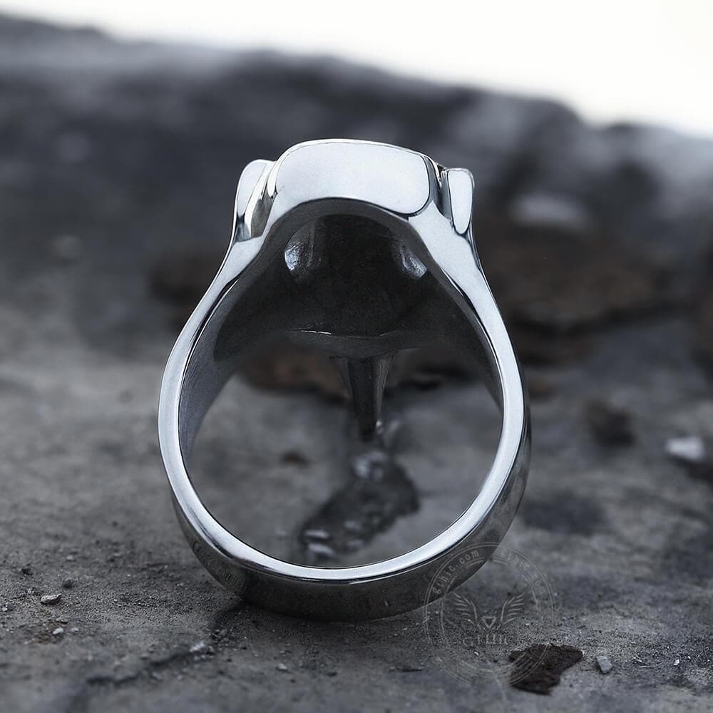Raven Beak Stainless Steel Viking Ring