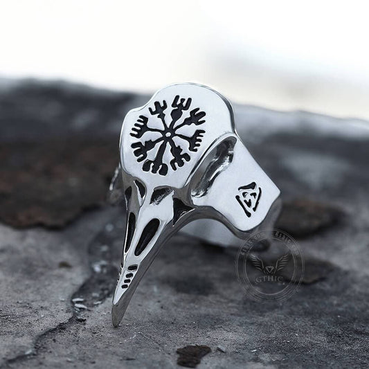 Raven Beak Stainless Steel Viking Ring